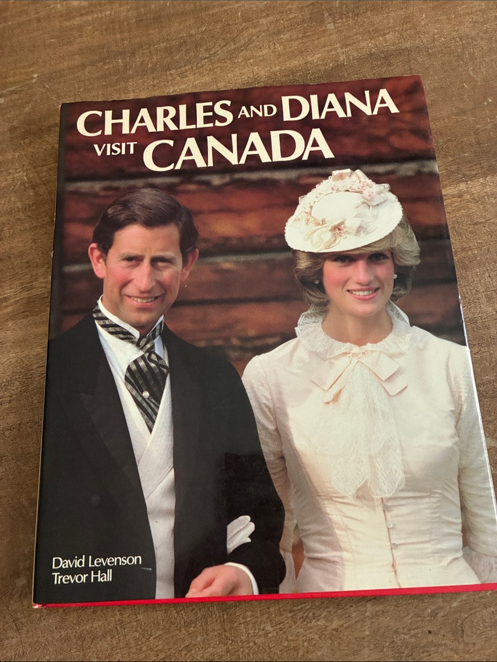 Charles and Diana Visit Canada Hardcover Book - Red, Cream, Black